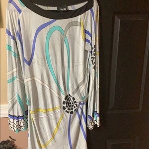 Silky w bell sleeves dress